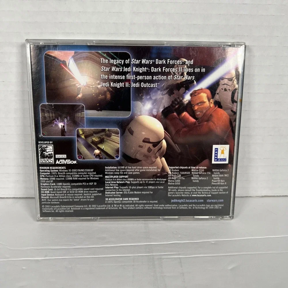 Star Wars Jedi Knight II Jedi Outcast‎ PC Windows Game 2002 LucasArts